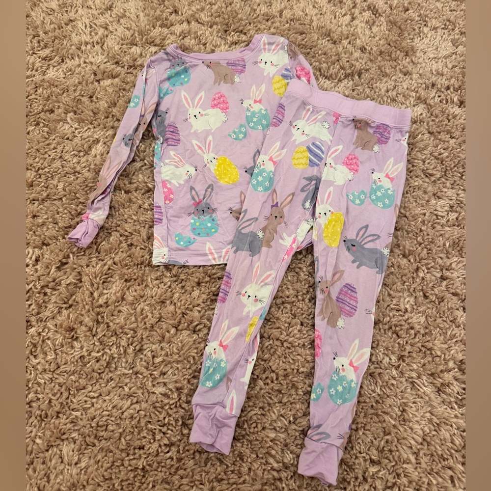 Little Sleepies Kids Bunny Print Pajamas 2T